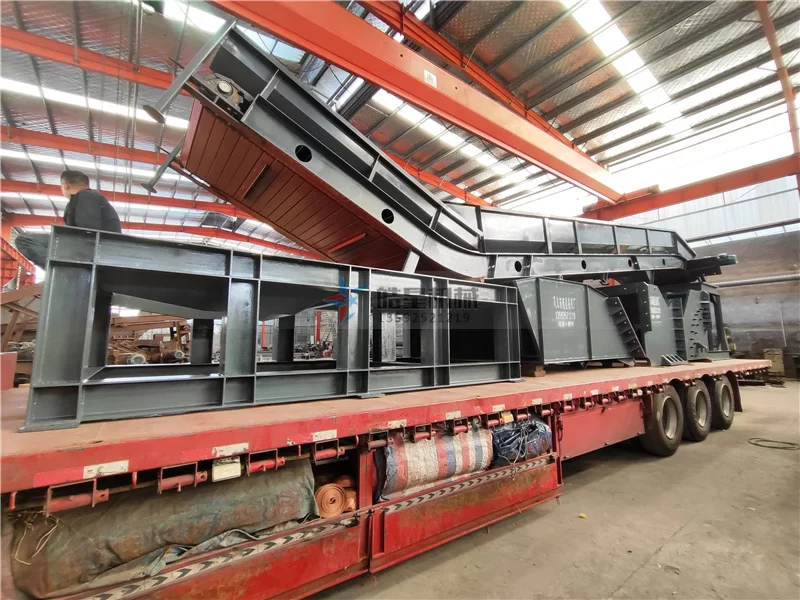 Factory Shipping Spotlight: Haoxing HXPS1600 Aluminum Profile Crusher Dispatched with Heavy-Duty Chain Plate Conveyor System