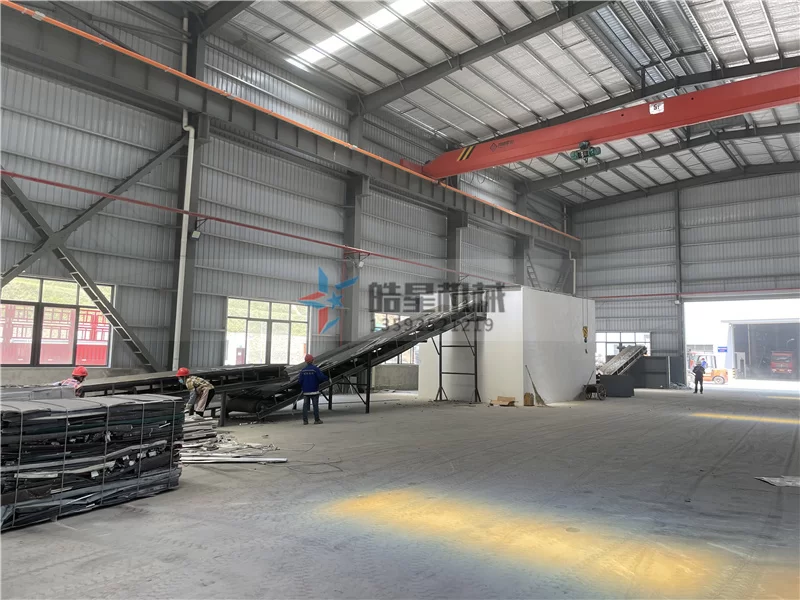 On-Site Installation Spotlight: Haoxing HXPS1600 Thermal Break Aluminum Crusher with Chain Plate Conveyor System Being Commissioned