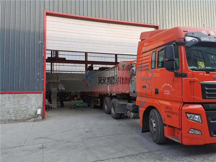 Factory Dispatch Spotlight: Haoxing HXPS1600 Metal Crusher with Chain Plate Conveyor Loaded for Shipment