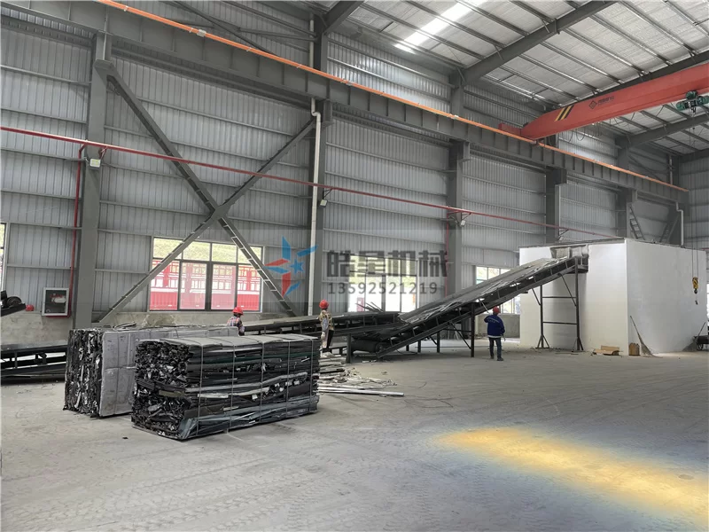 On-Site Installation Spotlight: Haoxing HXPS1600 Thermal Break Aluminum Crusher with Chain Plate Conveyor System Being Commissioned