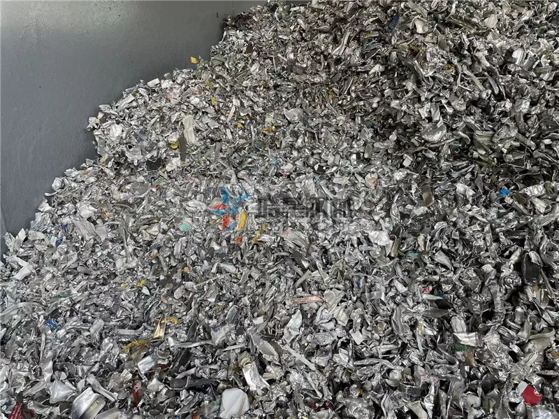 Broken Bridge Aluminum Shredder  Processing Results for Scrap Mechanical Aluminum