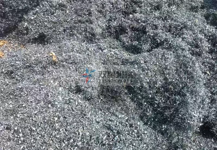 Shredding Effect Demonstration of Iron Chips and Iron Swarf Crusher