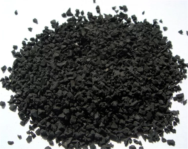 Tire shredder rubber granule crushing effect showcase