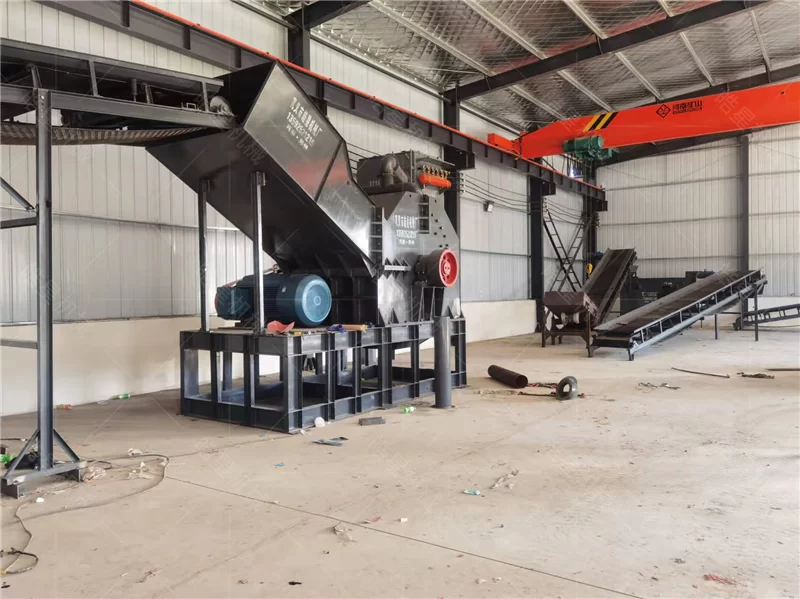 Shuaisu Aluminum Alloy New Materials (Chongqing) Co., Ltd.HXPS1600 Aluminum Scrap Crusher, HXSS1200 Double Shaft Shredder and 1200 Eddy Current Separator Case Study - project site photo
