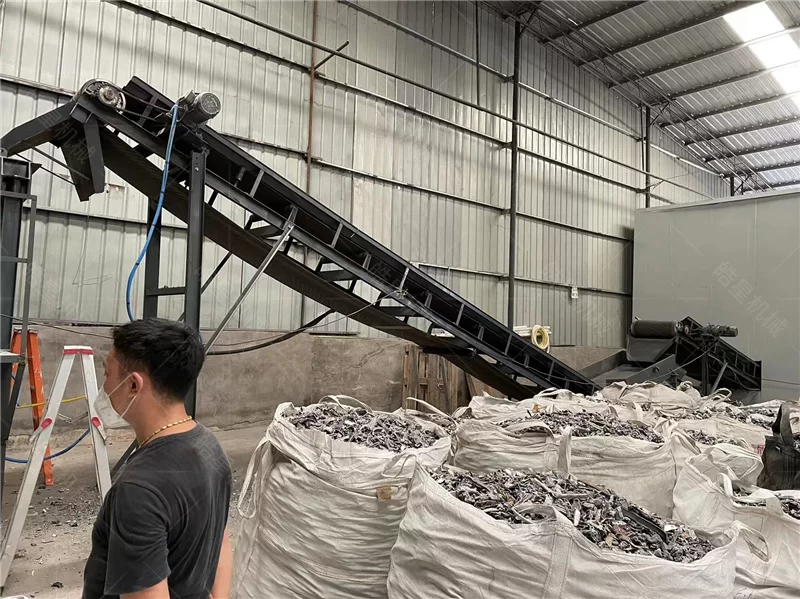 Wuhu Rayhoo Automotive Lightweight Technology Co., Ltd. – Guillotine Shear & Scrap Aluminum Crusher & Eddy Current Separator Case Study - on-site application photo