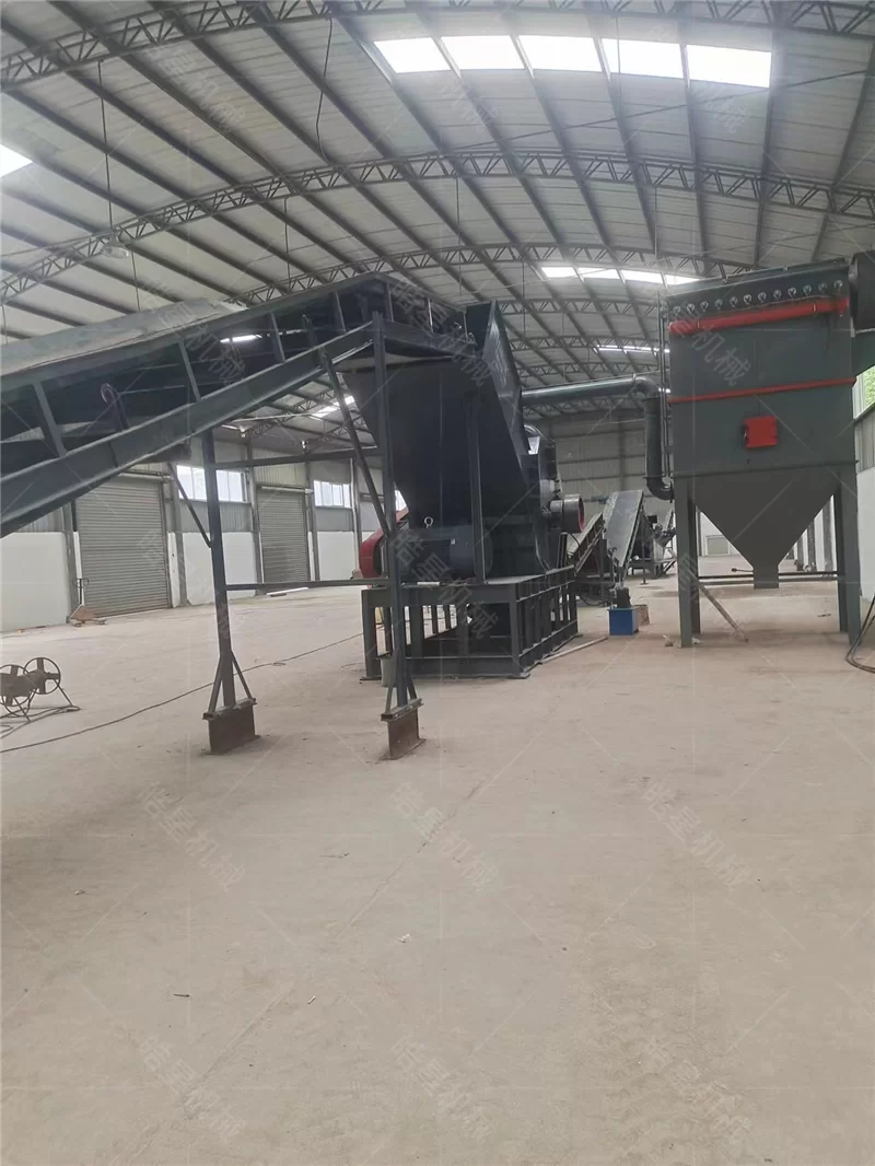Yantai Zhicheng Aluminum Technology Co., Ltd. – 1200H Scrap Aluminum Crusher & Tube Chain Conveyor Case Study - on-site application photo