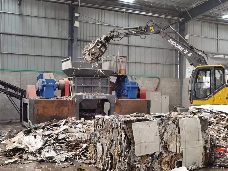 Shuaisu (Henan) New Material Technology Co., Ltd. – 1200 Double Shaft Shredder & 1200 Metal Crusher Case Study - project site photo
