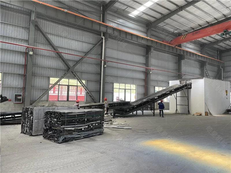 Xinjiang Xinzhou Jinyuan Renewable Resources Recycling Co., Ltd. –HXPS1600 Aluminum Scrap Crusher & HXSS1600 Double Shaft Shredder & 1200 Eddy Current Separator Case Study - project site photo