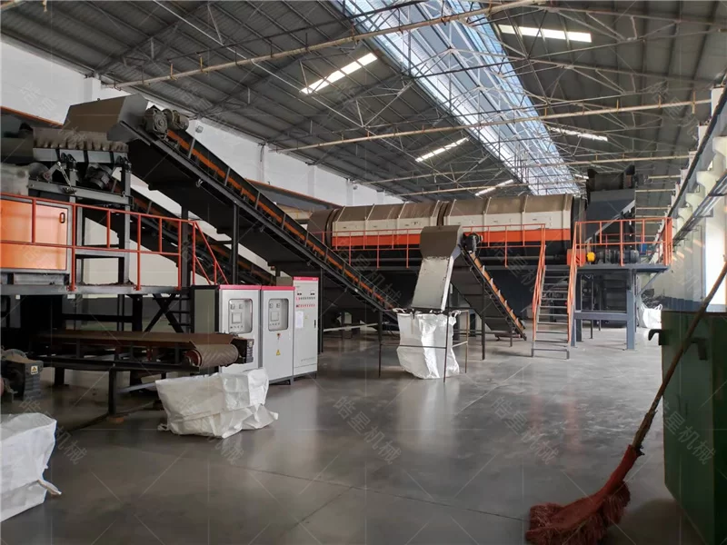 Henan Zhengyuan New Material Technology Co., Ltd. HXPS1600 Aluminum Scrap Crusher HXSS1200 Double Shaft Shredder & 1000 Eddy Current Separator Case Study - project site photo