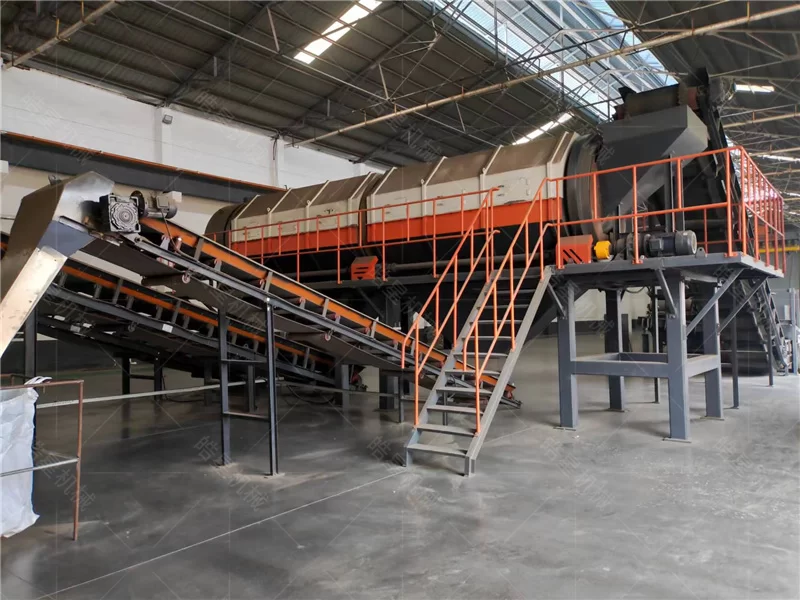 Henan Zhengyuan New Material Technology Co., Ltd. HXPS1600 Aluminum Scrap Crusher HXSS1200 Double Shaft Shredder & 1000 Eddy Current Separator Case Study - on-site application photo