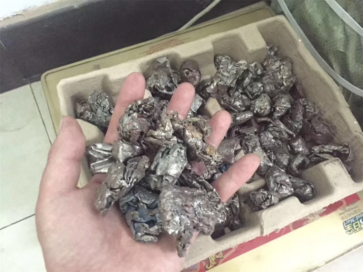 Effect display after material crushing