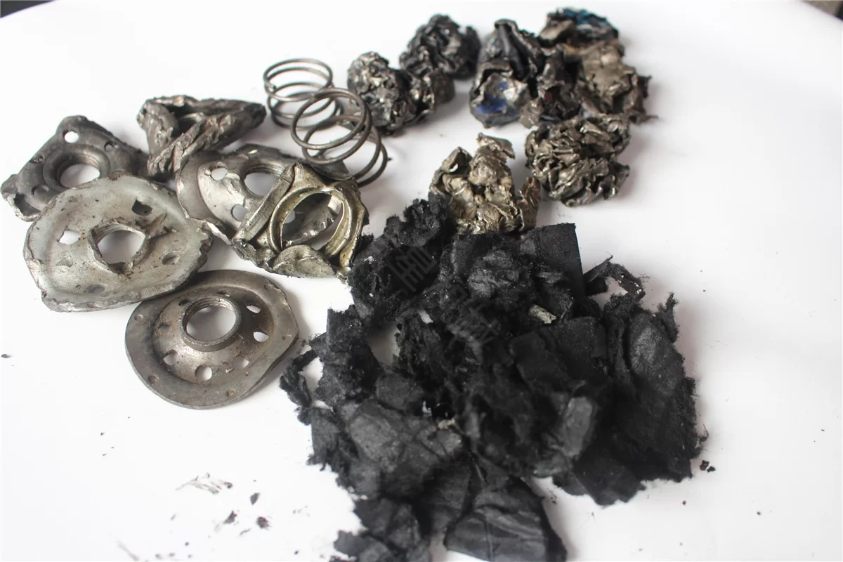 Effect display after material crushing
