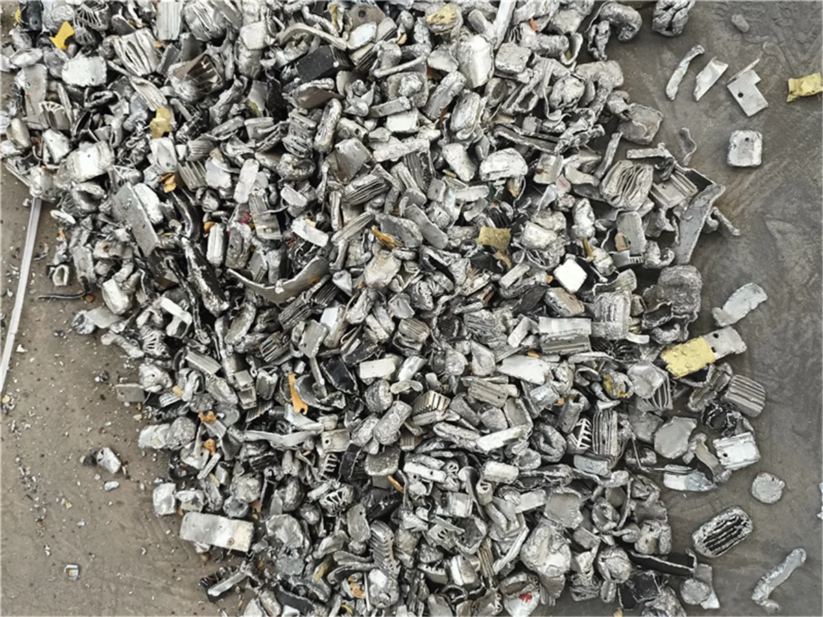 Effect display after material crushing
