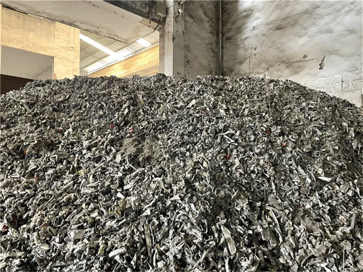 Effect display after material crushing