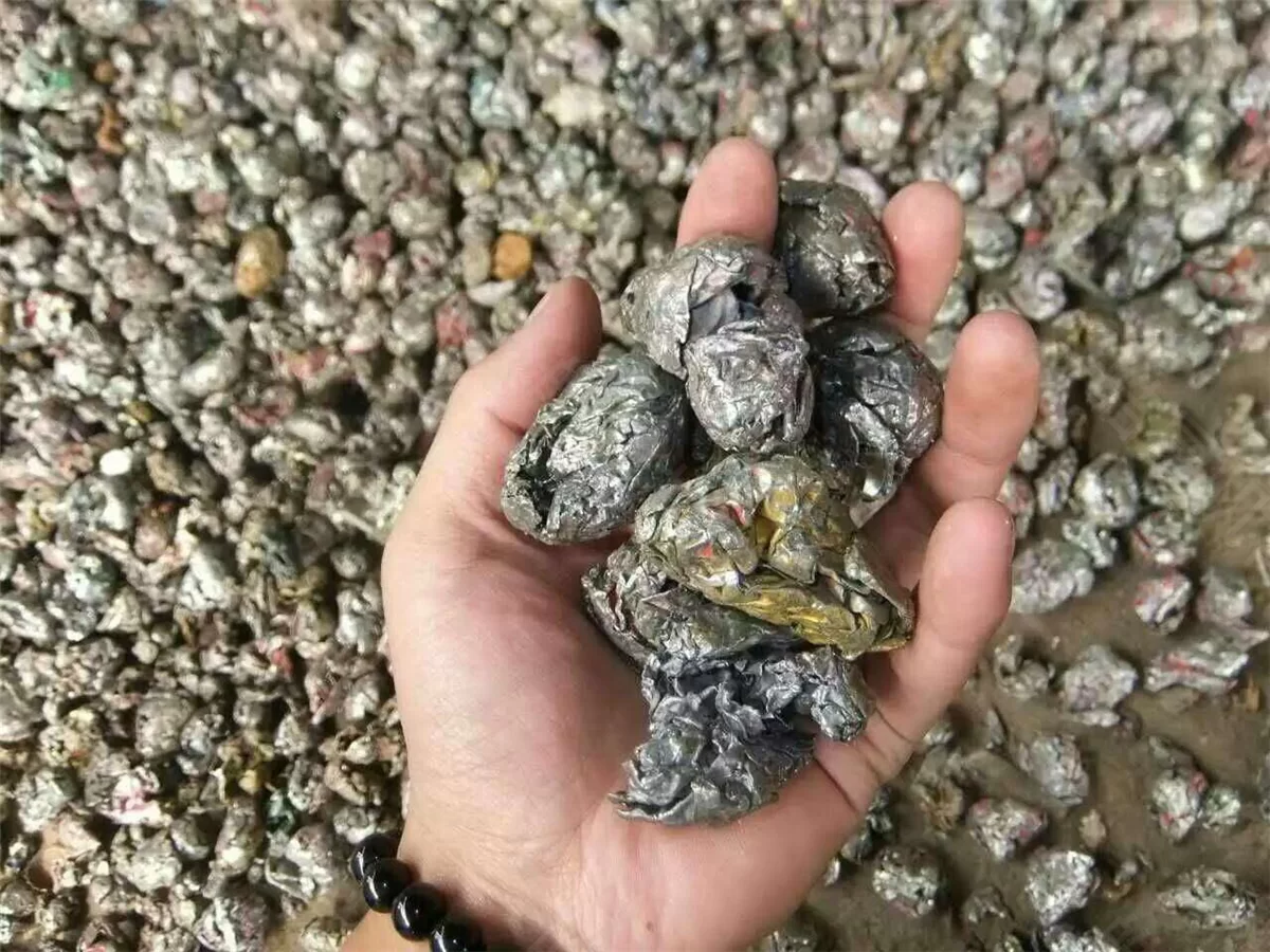 Effect display after material crushing