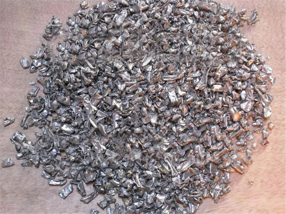 Effect display after material crushing