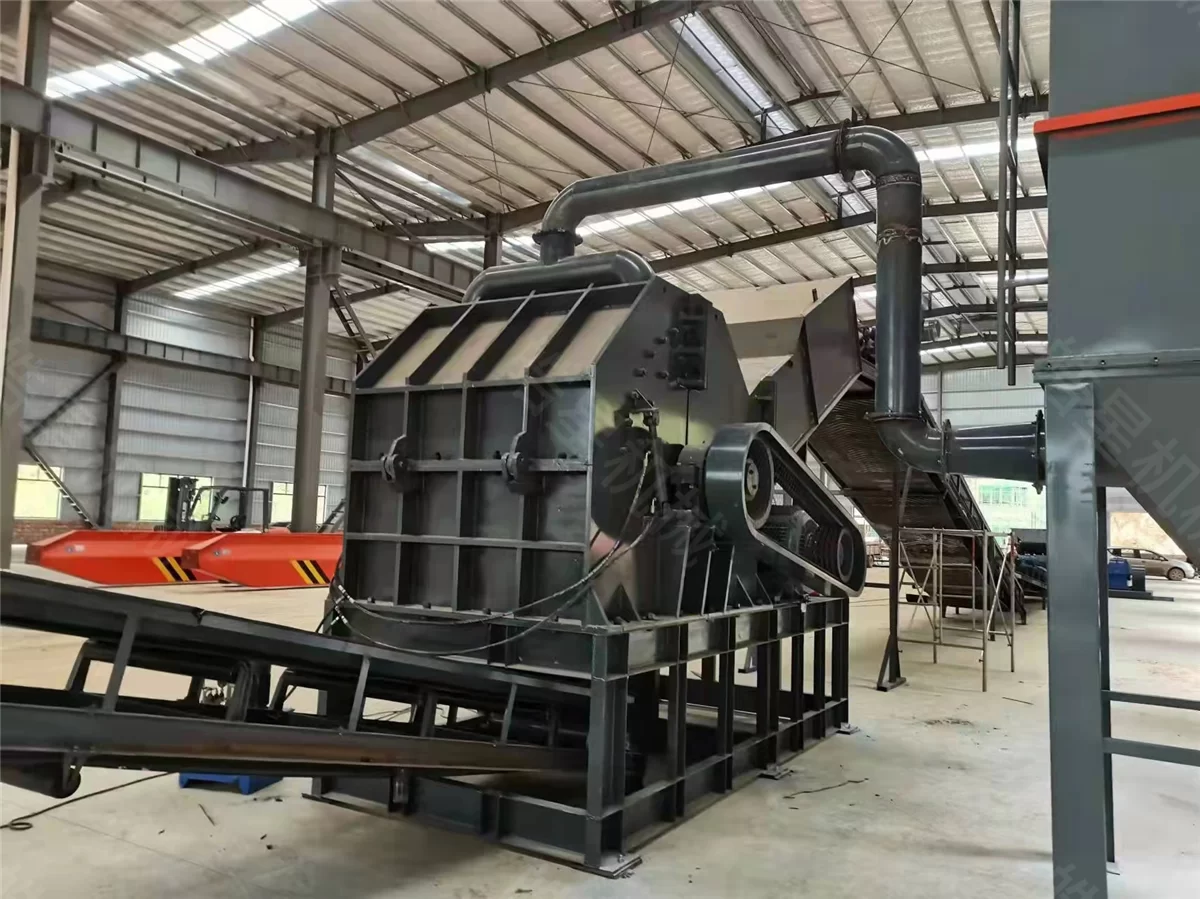 2000 Scrap Aluminum Profile Crusher Project Case Study - on-site application photo