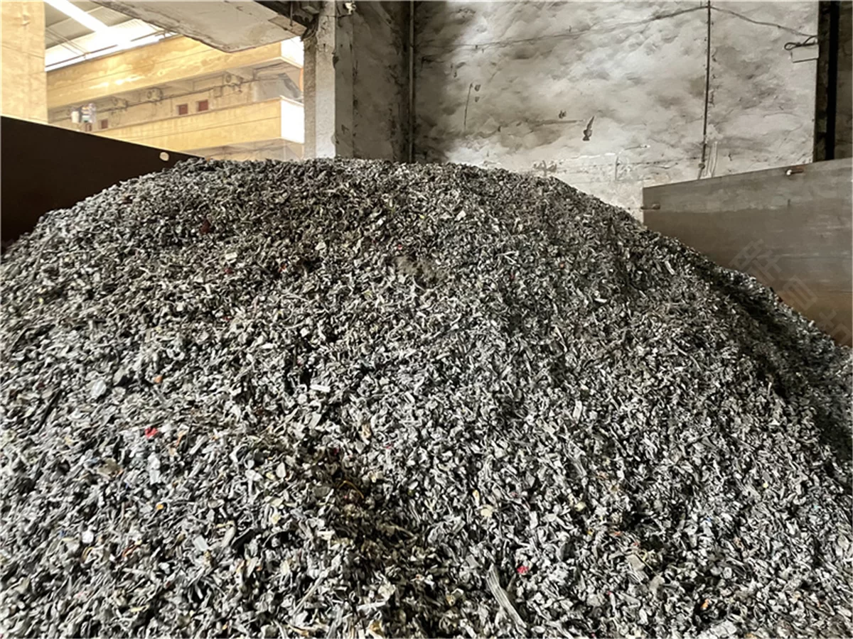 Effect display after material crushing