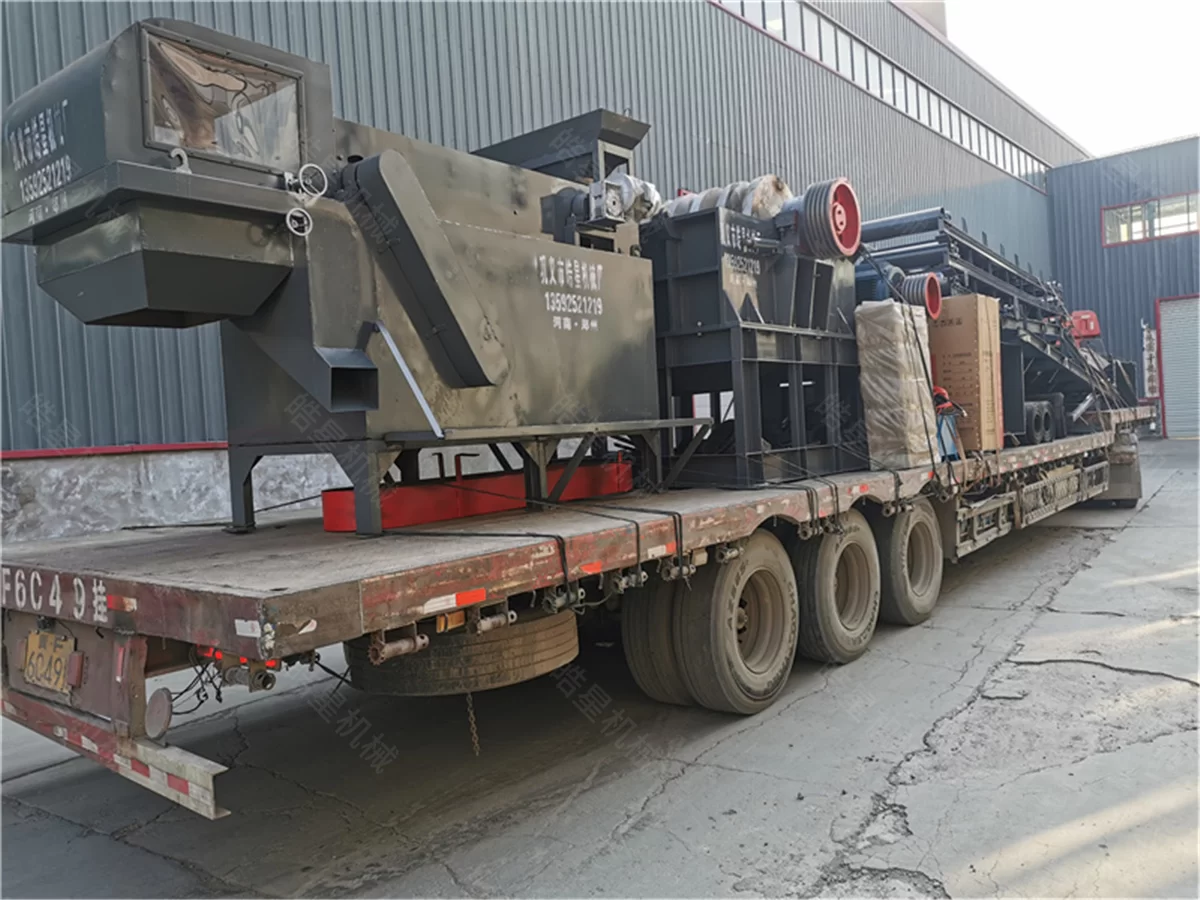 Scrap Steel Crushing and Eddy Current Separation Line Shipment