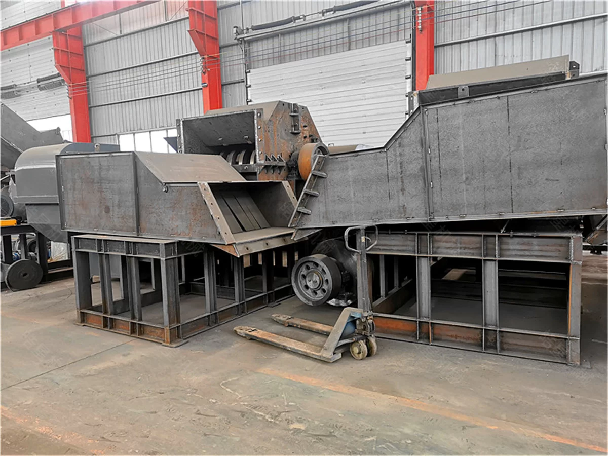 1200 Scrap Aluminum Crusher Parts Workshop Photos | Haoxing Machinery