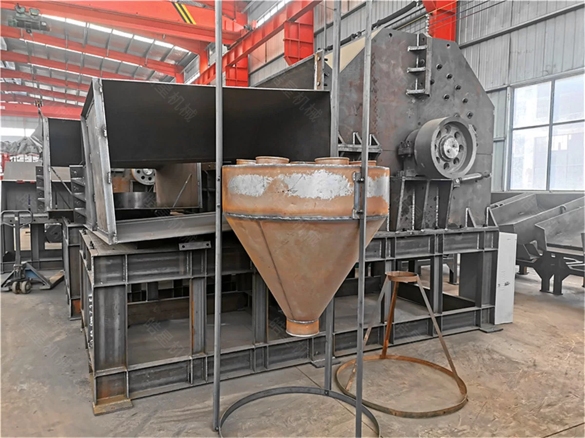 1200 Scrap Aluminum Crusher Parts Workshop Photos | Haoxing Machinery
