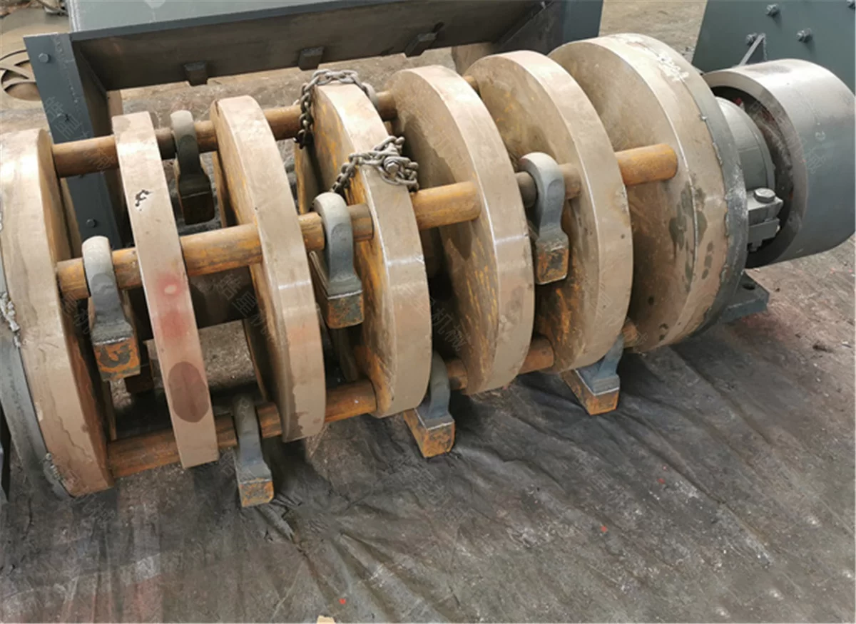 1600 Scrap Steel Crusher Rotor and Hammer Structure Parts Photos | Haoxing Machinery