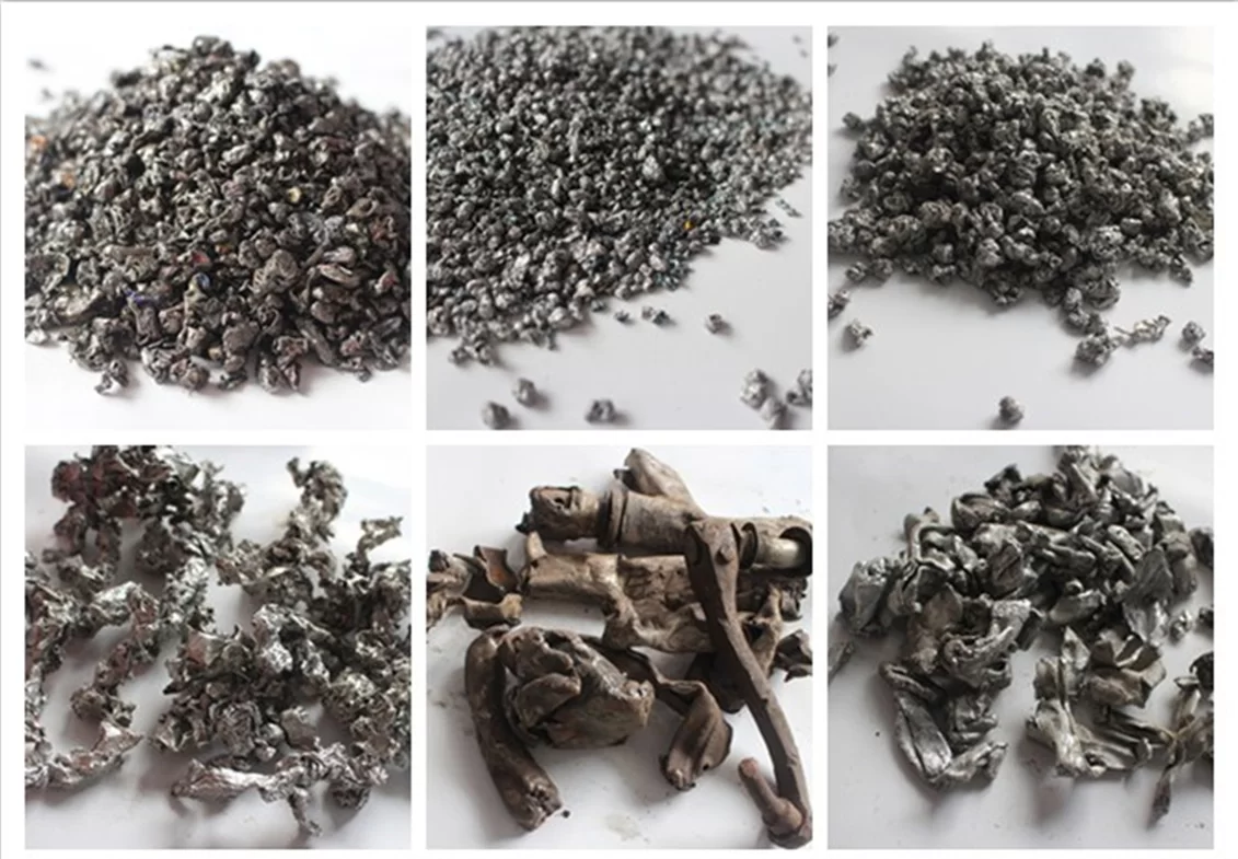 Effect display after material crushing