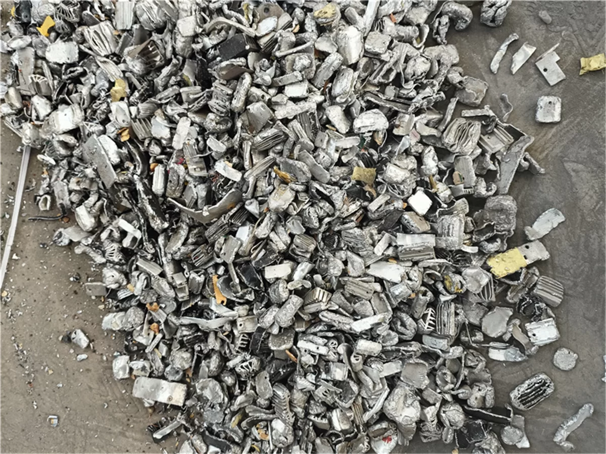 Effect display after material crushing