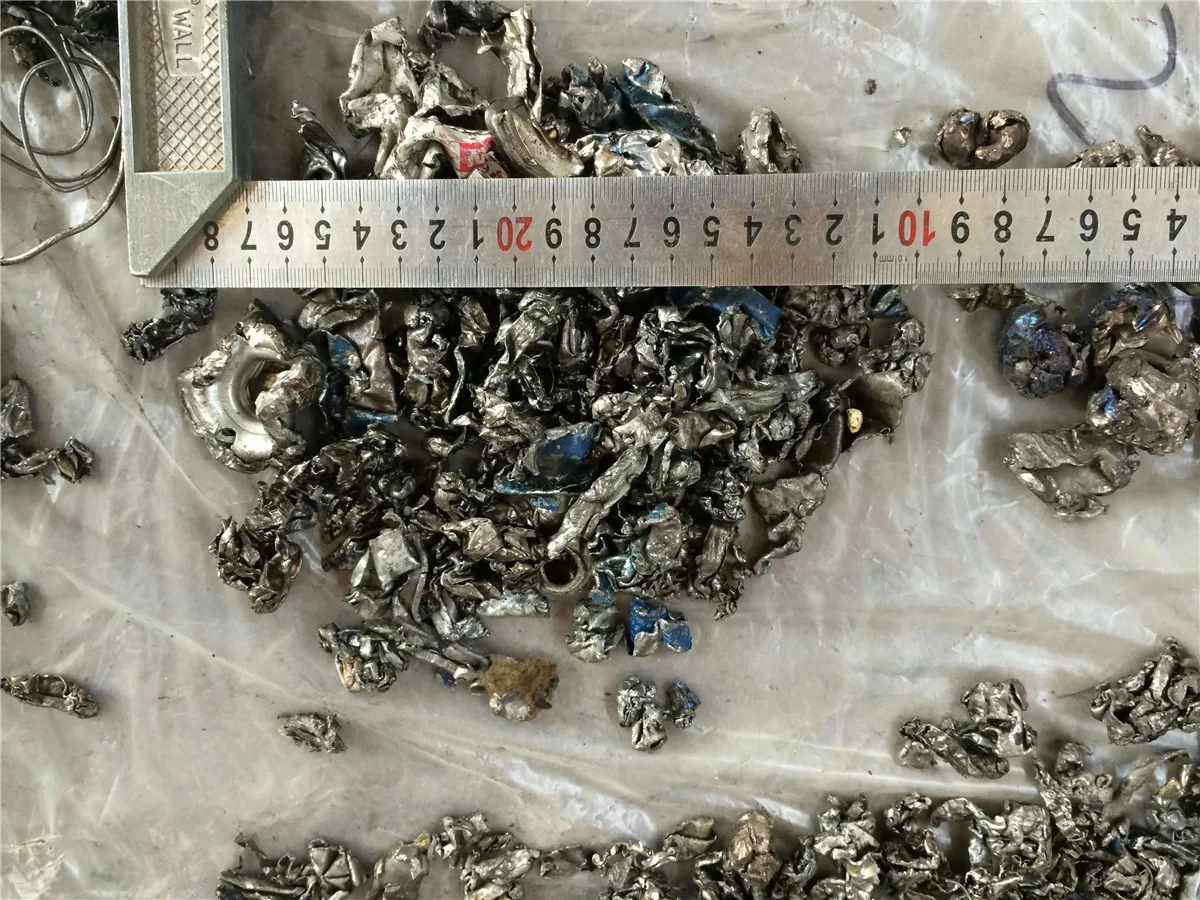 Effect display after material crushing