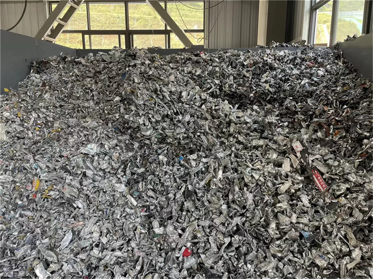 Effect display after material crushing