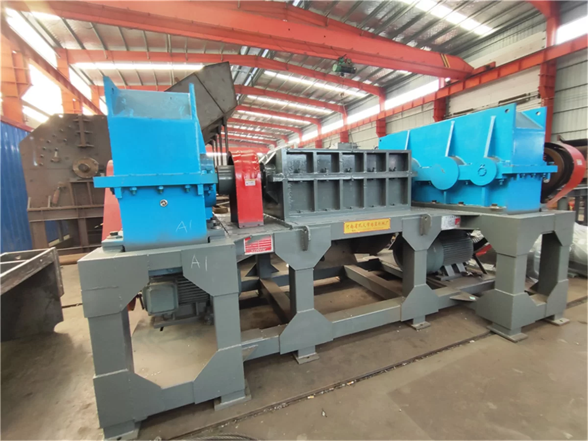 Double Shaft Metal Shredder Semi-Finished Machine Factory Workshop