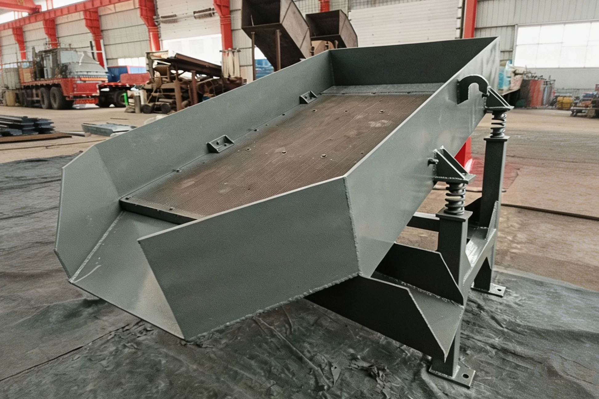 Vibrating Screen for 1200 Scrap Steel Crushing and Sorting Line Factory Photos