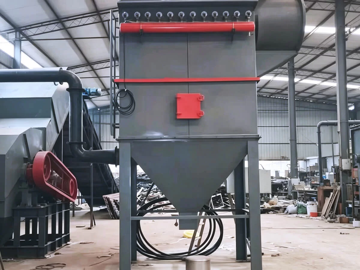 Dust Collector for Scrap Metal Crusher: Pulse Jet Baghouse Customer Site
