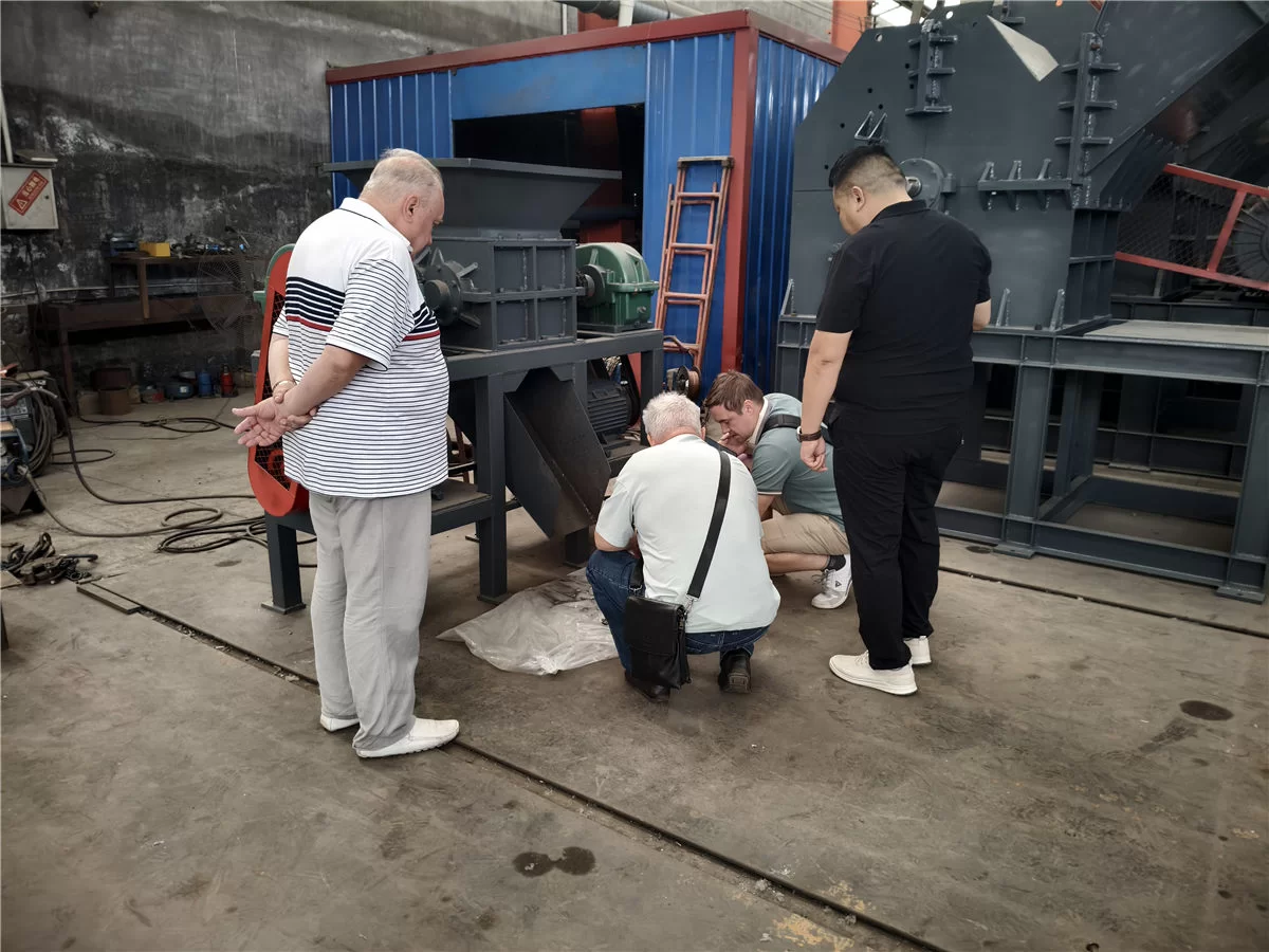 Russian Customers Visited Haoxing Machinery for Thermal Break Aluminum Recycling Testing on June 25, 2026