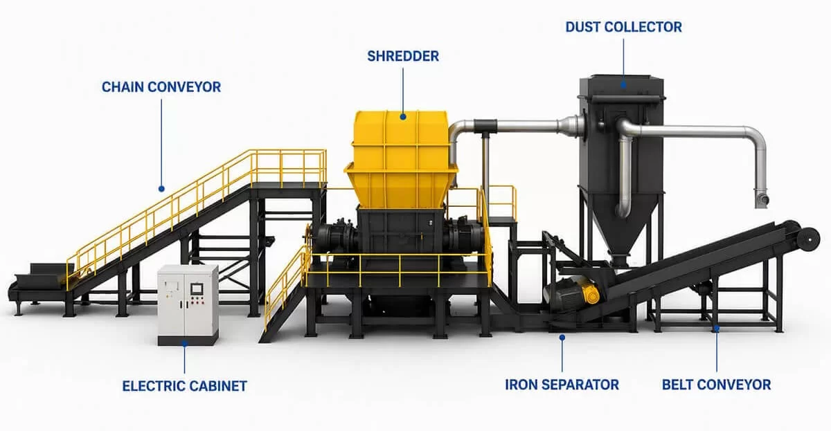 Scrap Metal Shredder Scrap Metal Shredder