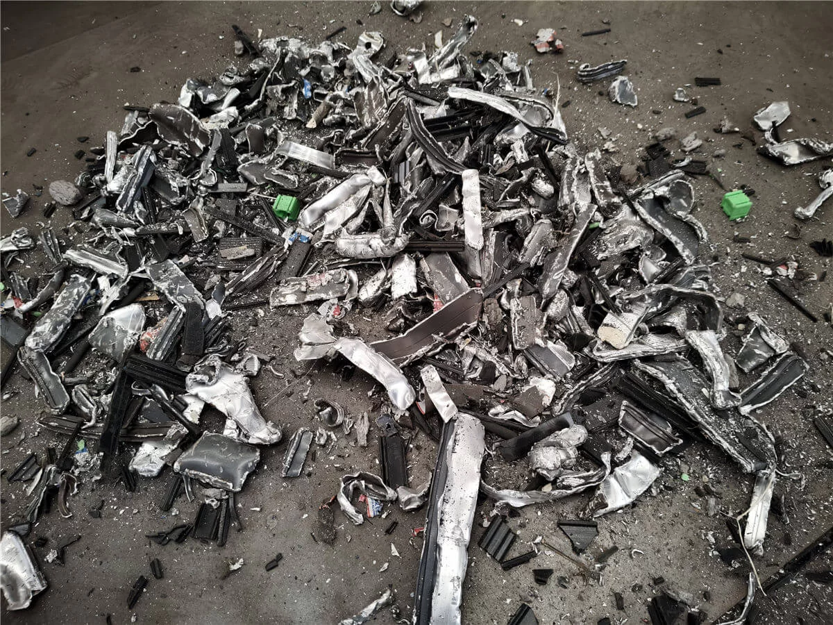 Thermal Break Aluminum Scrap Crushing Effect and Material Output