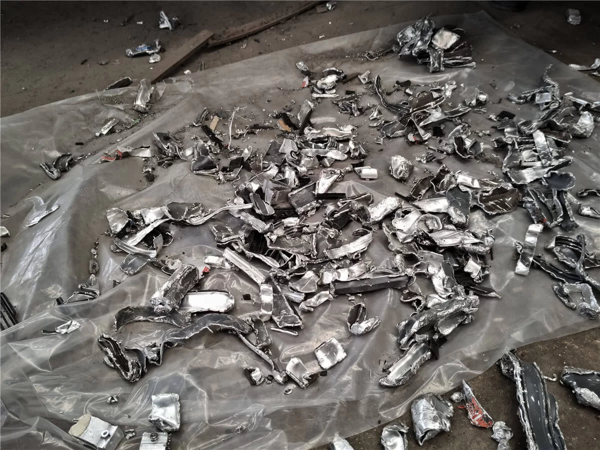 Thermal Break Aluminum Scrap Crushing Effect and Material Output