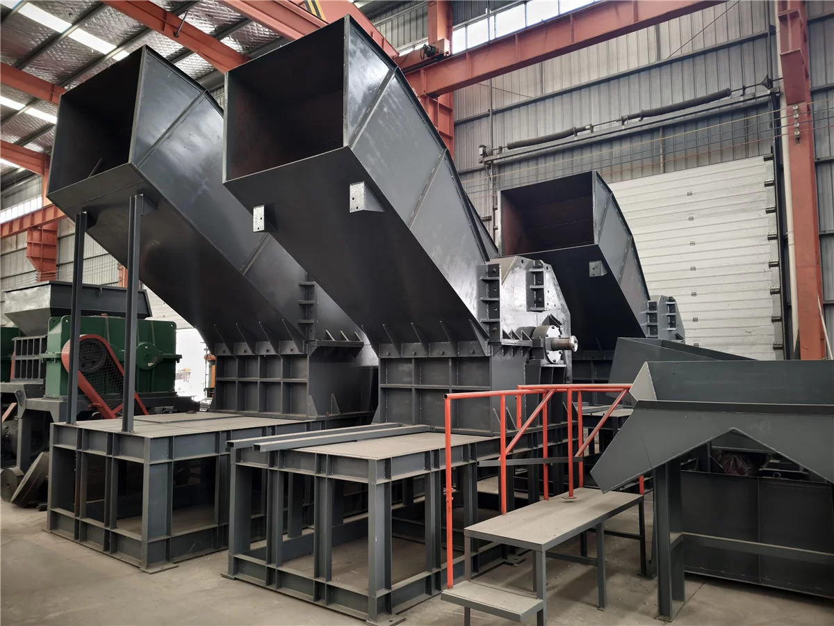 Factory Warehouse Photos of Scrap Metal Crushers and Shredders Ready for Delivery