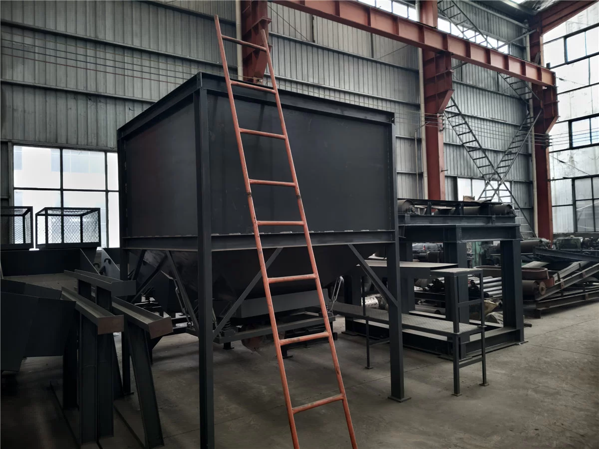Factory Workshop Photos of 600 Scrap Crusher, 800 Baled Scrap Shredder and Sorting Equipment