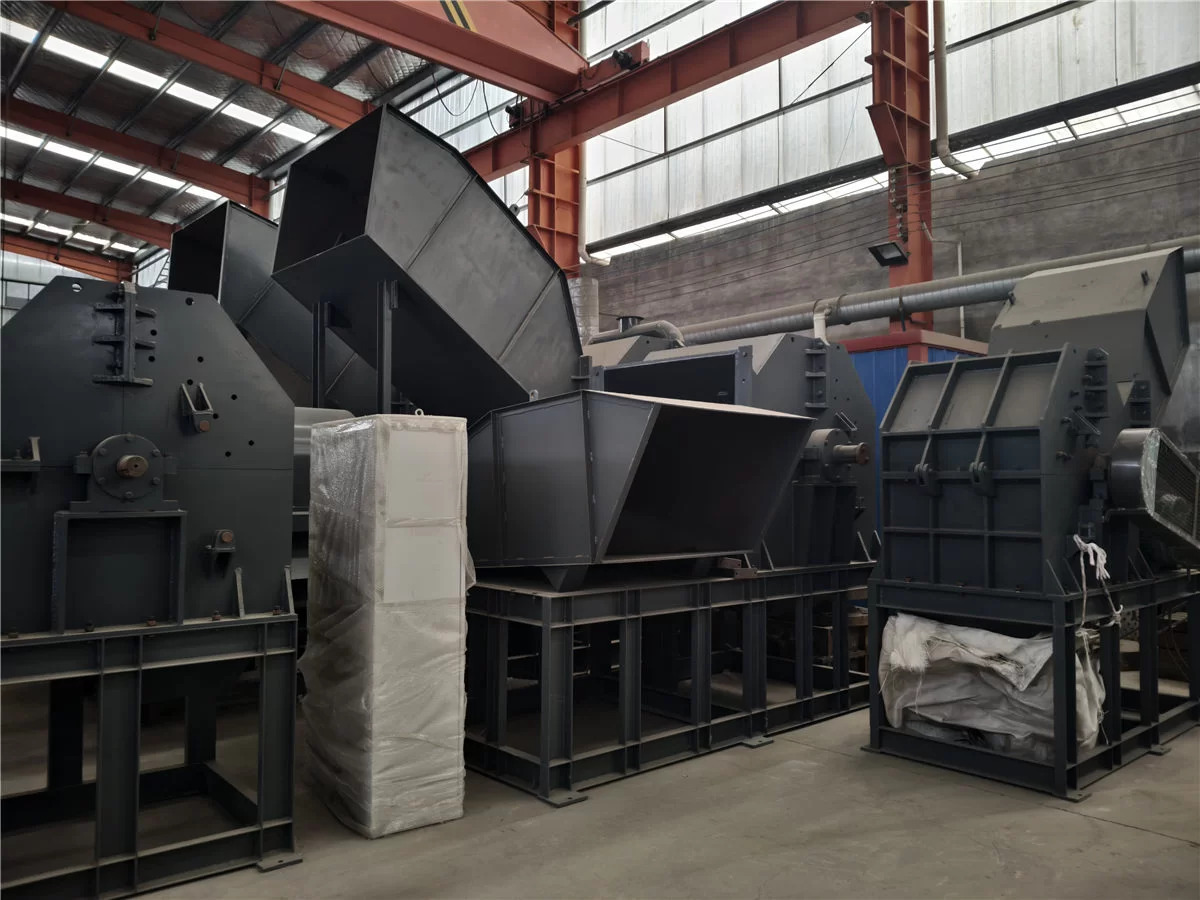 Factory Warehouse Photos of Scrap Metal Crushers and Shredders Ready for Delivery