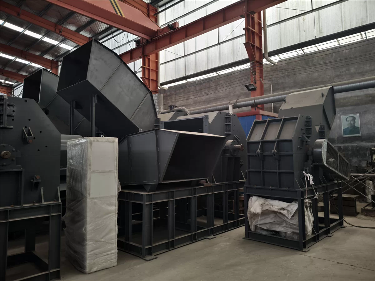 Factory Warehouse Photos of Scrap Metal Crushers and Shredders Ready for Delivery