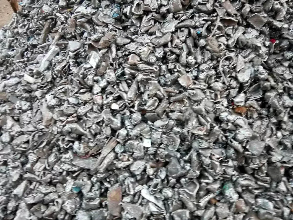 Effect display after material crushing