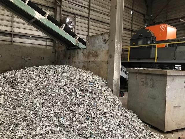 Effect display after material crushing