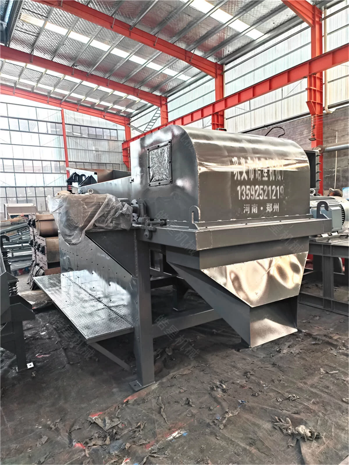 Eddy Current Separator and Conveyor System Prepared for Delivery