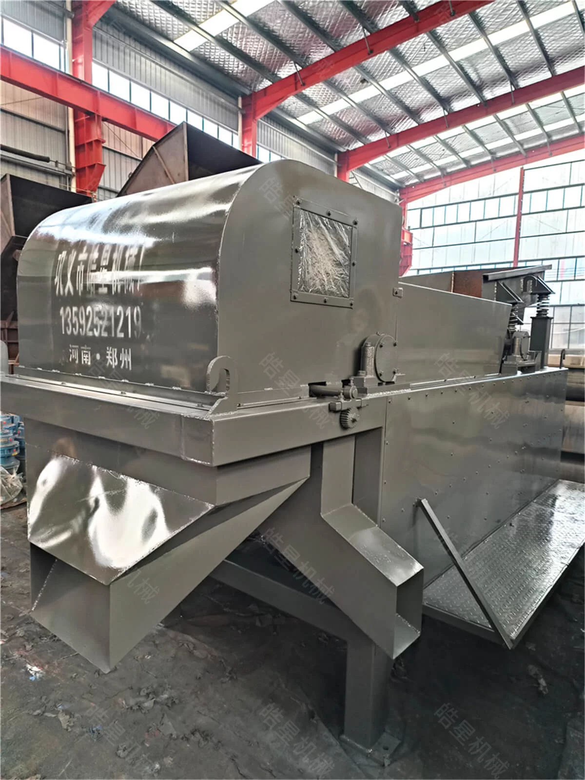 Eddy Current Separator and Conveyor System Prepared for Delivery