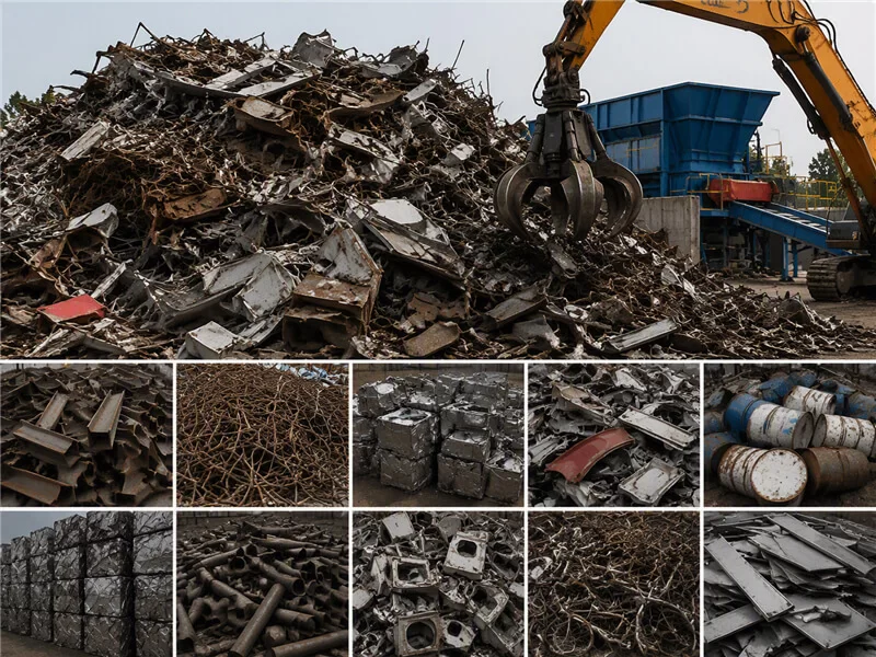 Scrap Steel Shredding Production Line feed material