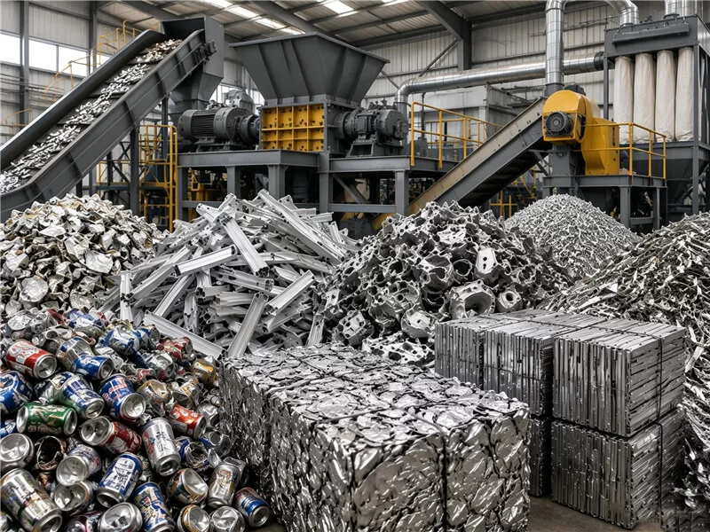 Aluminum Scrap Recycling Line layout