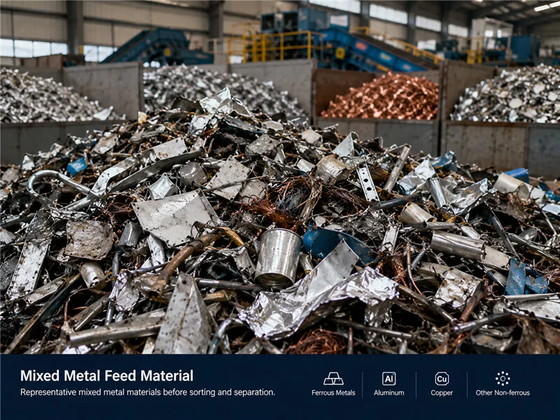Mixed Metal Sorting Line feed material