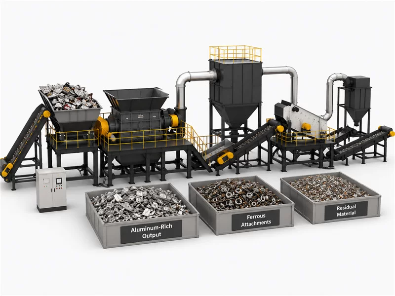 Aluminum Scrap Recycling Line layout